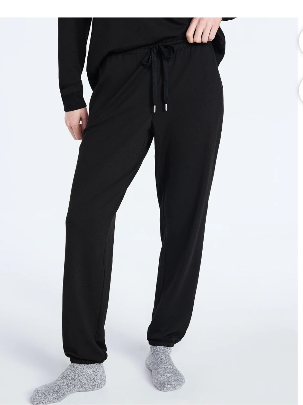 Men's Black Relaxed Drawstring Joggers